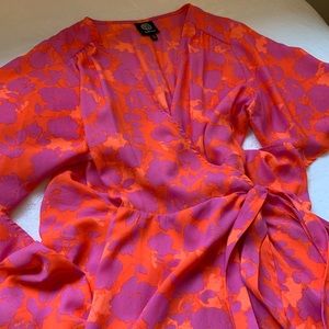 Bobeau Orna Midi Wrap dress